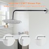 HarJue Shower Arm with Flange and Teflon Tape, Wall Mounted