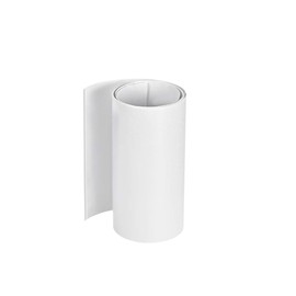 sourcing map PVC Heat Shrink Tube, Heat Shrink Tubing, 75 mm, Flat Winding for Three 18650, 1 Metre, White