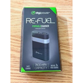 DigiPower Re-Fuel Portable Charger 7800 mAh Capacity
