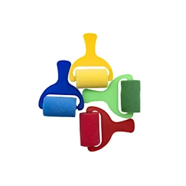Craftplay Sponge Painting Rollers Pack of 4 - 7cm Roller