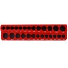 Socket Organizer Set Red Blue Metric SAE 1/4 3/8 1/2