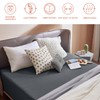 SSW HOMES King Fitted Sheet Charcoal - Deep Pocket 16
