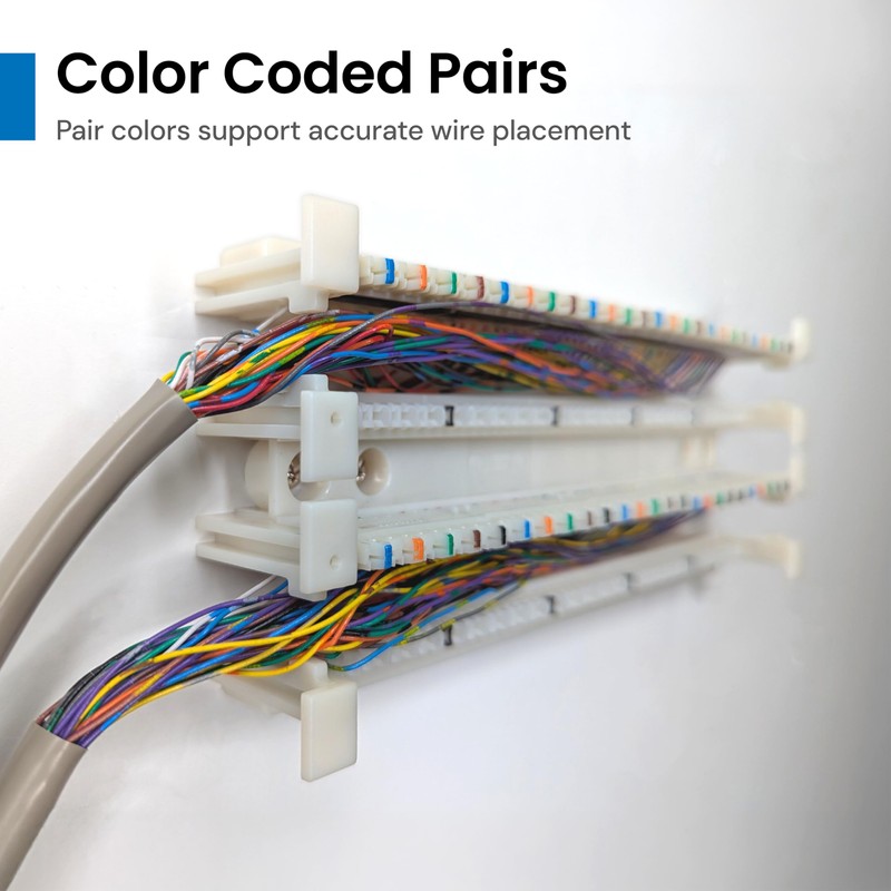ICC 110-Style C-5 Connector, 5-Pair, CAT5e Rated, 100-Pack, IDC Termination