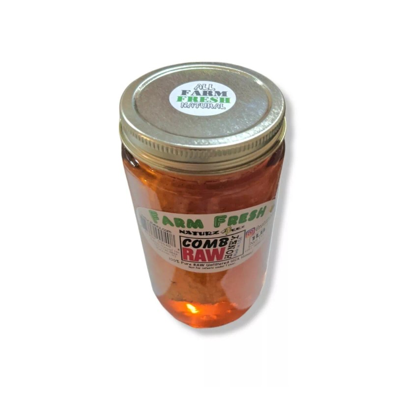 NATURZ BEEZ RAW HONEY COMB 1LB RAW HONEY 1LB 2-PACK