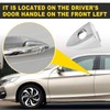 SYudwen Front Left Driver Side Door Handle Lock Bezel Cap