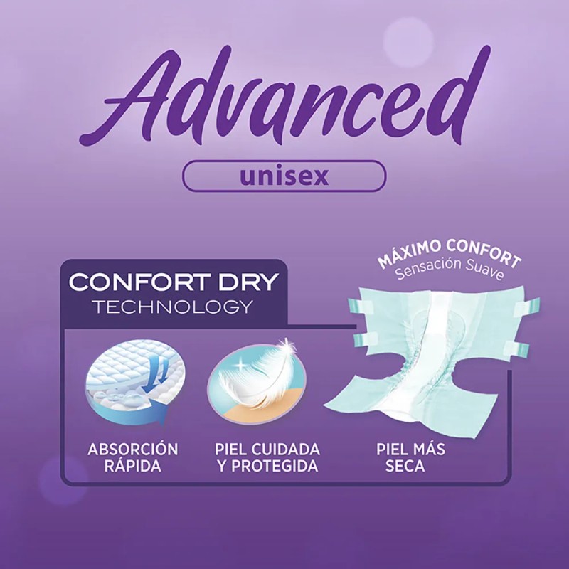 Pañal Para Adulto Affective Advanced Talla Grande Unisex