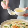 YFWOOD 4pcs Astragalus Spoons, 6.3 inches (16 cm), Ceramic Flower