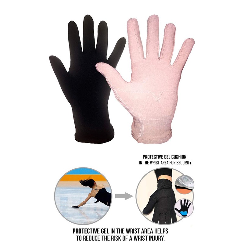 Kami-So Figure Skating Gloves for Competition and Practice with Gel