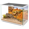 AWERT 36x18 inches Reptile Habitat Background Orange Desert Terrarium Background
