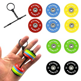 XPEX Keyring Dumbbell Key Ring Fitness Mini Gifts Key Ring Men Fitness Key Ring Removable Weight Plates Gift for Fitness Enthusiasts