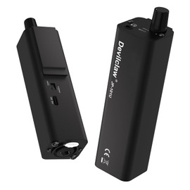 Headphone Amplifier for Guitar, Keys & Drums: Portable Single Channel in-Ear Monitor Amp with XLR/TRS Input, 3.5mm Output & Stereo/Mono Switch