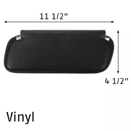 MIDWEST-CORVETTE Corvette Black Sun-Visor Left and Right Sides Dual Kit Sunvisor Fits 69 thru 76
