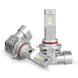 Autofeel 9005/HB3 LED Fog Lamp, LED Headlight, Compatible with New Standard Vehicle Inspections, For Cars/Motorcycles, Compatible with 12V/24V Cars, White, 6500K, Pack of 2