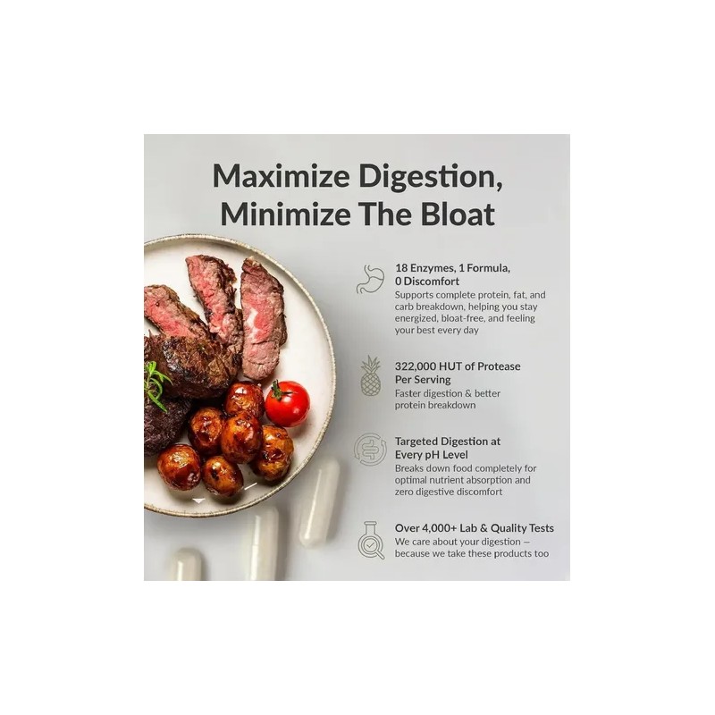 Masszymes Bioptimizers - Enzimas Digestivas Para Proteínas