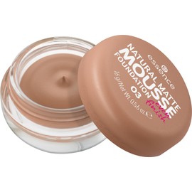 essence Natural Matte Mouse Foundation, No. 03, Nude, Mattifying, Covering, Express Result, Matte, Vegan, Oil-Free, Perfume, No Alcohol, Pack of 1 (15 g)