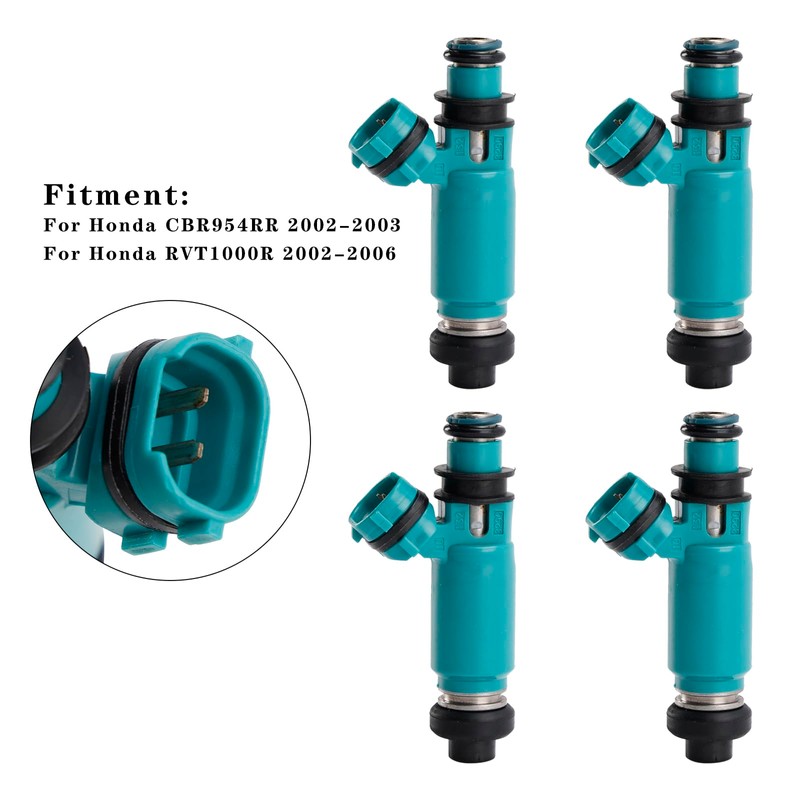 MAD HORNETS 4PC 16450-MCJ-752 Fuel Injectors For Honda CBR900RR 02-03