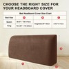 ANARACHON Leather Look Bed Headboard Cover, Stretch Soft Bed Headboard