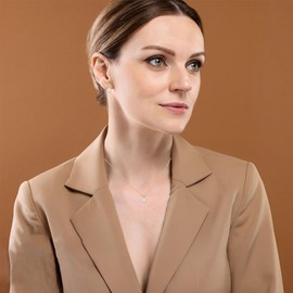 TaYolnFaSo - Juego de joyas de perlas delicadas y lindas perlas de acero inoxidable, oro para graduación, regalo para mujeres y niñas, Acero inoxidable, Perla sintética