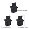 PDETVEO 20PCS RJ45 Port Dust Covers, Plastic Network Protector Caps