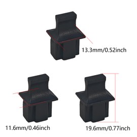 PDETVEO 20PCS RJ45 Port Dust Covers, Plastic Network Protector Caps for Ethernet Switch, Router, Hub and Network Cards (Black)