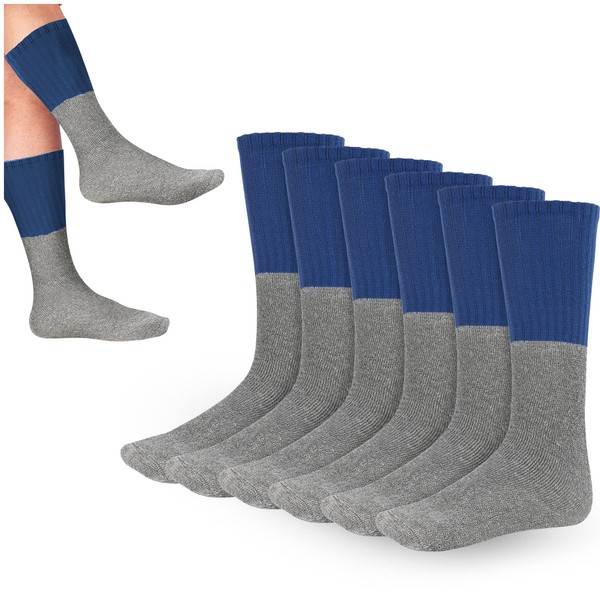 Rocky Calcetines de tubo térmico para hombre, 3 unidades, Azul