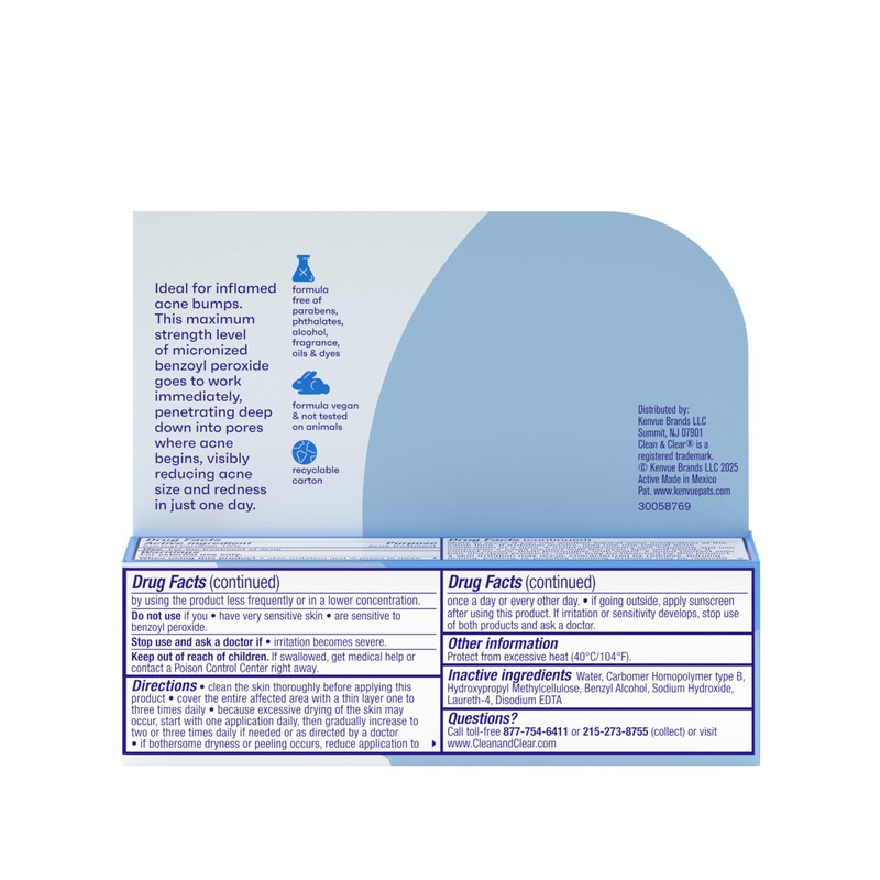 Clean & Clear Persa-Gel 10 Oil-Free Acne Spot Treatment with