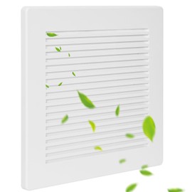 TIHCXNY 1 Pieces 9" x 9" Bathroom Exhaust Fan Cover with Spring Square Ceiling or Wall Mounted Exhaust Fan Ceiling Fan Grille Air Diffuser Split Air Hood, Replacement Accessories