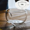 LamChyar Matcha Bowl with Spout, Matcha Whisk Holder, Glass Matcha