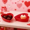 50Pcs Valentine's Day Heart Shaped Container Box, Reusable 16.9 Oz