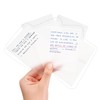 Vsagier 150 Sheets Clear Transparent Sticky Notes 3.7"x 2.7", Waterproof,