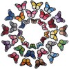 J.CARP 36pcs Butterfly Iron on Patches, Embroidered Sew Applique Repair