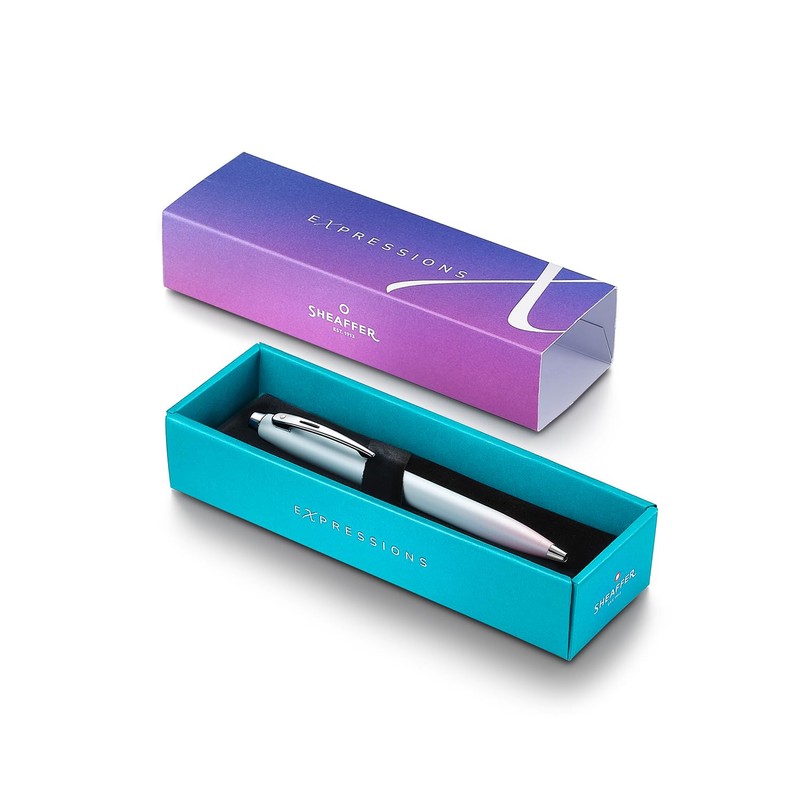 Sheaffer Expressions 100 Blue and Pink Pearl Gradient Ballpoint Pen