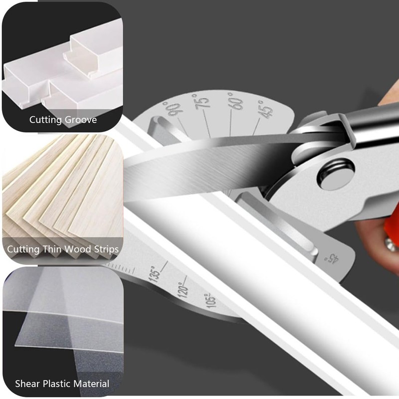Mitre Scissors, Cable Duct, Multifunctional Right Angle Scissors, Adjustable from