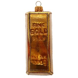 HAMBURGER WEIHNACHTSKONTOR® - Christmas Tree Decoration Gold Bar