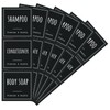 Segbeauty Soap Dispenser Labels, 18pcs Bathroom Waterproof Labels for Bottles,