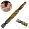 NUZAMAS 6 Piece Screw Thread Tap Drill Set Hex Shank