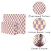 BUNCHBRAVO Checkered Makeup Bag Set of 2, Knitted Fabric Cosmetic