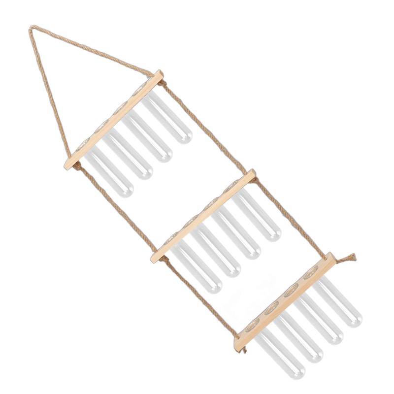 3 Tiered Wall Hanging Plant Terrarium with 12 Test Tubes