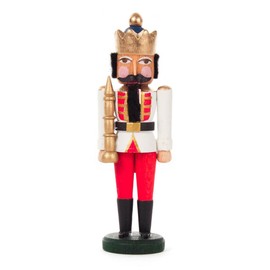 Mini Nutcracker White/Red 8 cm