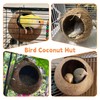Apatal Coconut Bird Nest for Cage Natural Coconut Shell Birds