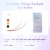 NAGARAKU Premade Wings Eyelash Extensions Air Series Comic Style Manga