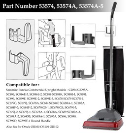 HASMX 2-Pack 53574A-5 Cord Hook for Sanitaire&Eureka Upright Vacuum Cleaner SC678 SC679 SC684 SC689 SC886 SC899 OR100 OR101 OR102 Replaces Parts 53574-1 53574-2 53574-3 53574-4 53474-5 56703490