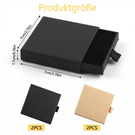 Jewellery Box, Set of 4 Jewellery Gift Box, Jewellery Box, Small Gift Box, Jewellery Box for Jewellery Organiser, Earrings, Necklaces, Brooches, Bracelets Gift