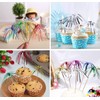 200Pcs Firework Cocktail Picks, BetterJonny Creative Foil Frills Firework Picks