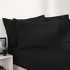 Brentfords Black Pillow Cases 2 Pack, Housewife Pillowcases Bed Pillow