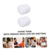Tofficu 2rolls Soft Coral Fleece Knitting Yarn Replaceable Multi-Function Crochet