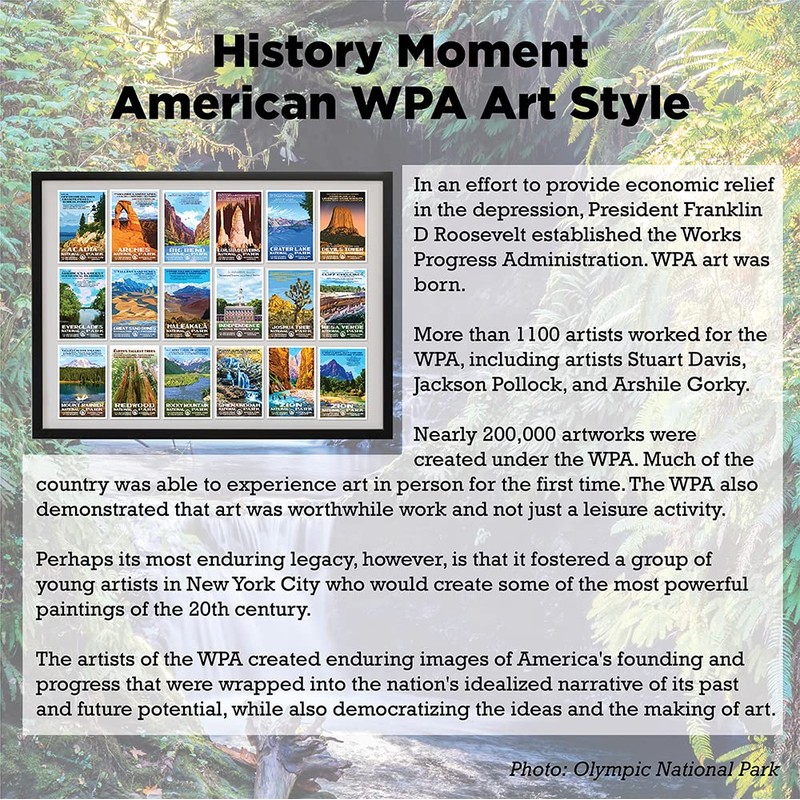 Devils Tower National Monument, Wyoming - WPA-Style National Park Poster