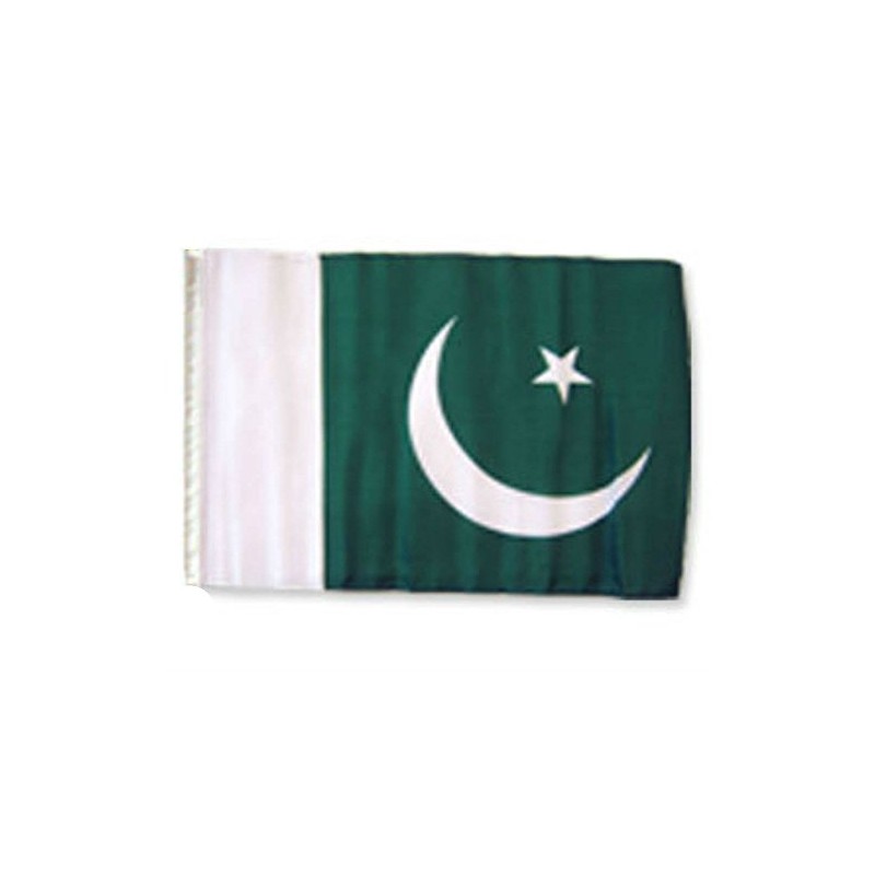 Pakistan 12"x18" Sleeved Polyester Garden Flags