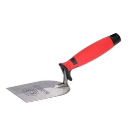 OLEJNIK J L PROFESSIONAL Plastering Trowel Weldable Stucco Trowel - Plastering Trowel - Spatula - Small Masonry Trowel - Stainless Steel - Two-Component Handle - 80 mm