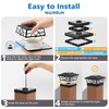 NIORSUN Solar Post Lights Outdoor 12 Pack, 2 Modes LED,